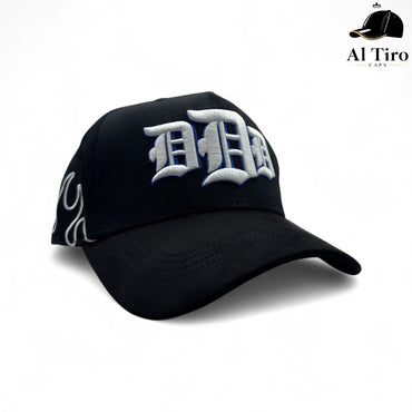 Dandy Hats – Triple D | Black / White Flames