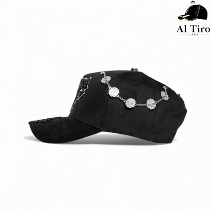 Gorra El Barbas Hats “Crime” Negro