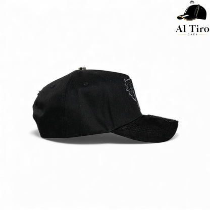 Gorra El Barbas Hats “Crime” Negro