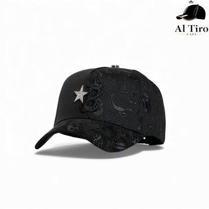 Gorra El Barbas Hats “B Star Graffiti” Negro