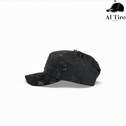 Gorra El Barbas Hats “B Star Graffiti” Negro